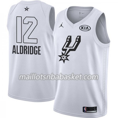 Maillot Homme San Antonio Spurs LaMarcus Aldridge 12 2018 All Star Jordan Brand Blanc Swingman Maillot Homme San Antonio Spurs LaMarcus Aldridge 12 2018 All Star Jordan Brand Blanc Swingman